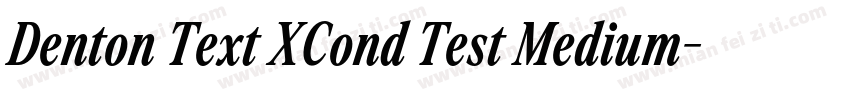 Denton Text XCond Test Medium字体转换